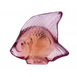 Lalique Escultura Seal Fish Opaque Pink - Envío Gratuito