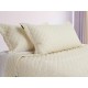 Lefko Set de Colcha Cuadros King Size Hueso