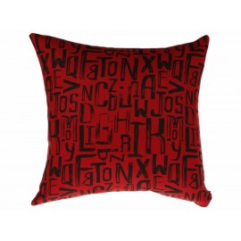 Alfabeto Cojín Decorativo Rojo - Envío Gratuito
