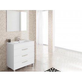 Bannio Mueble de Baño Atile Blanco Brillo 60 cm - Envío Gratuito
