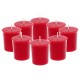 Haus Paquete de 8 Velas Flat Rojo - Envío Gratuito