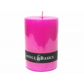 Cirio redondo Candle Basics rosa - Envío Gratuito