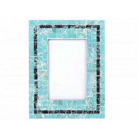 Haus Deko Portaretratos Mosaico Azul - Envío Gratuito