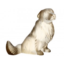 Lalique Escultura Perro Golden Retriver Dorado - Envío Gratuito