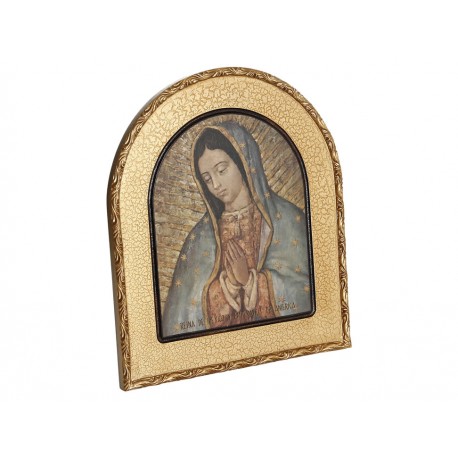Religioso Cuadro Virgen de Guadalupe Craquelado - Envío Gratuito