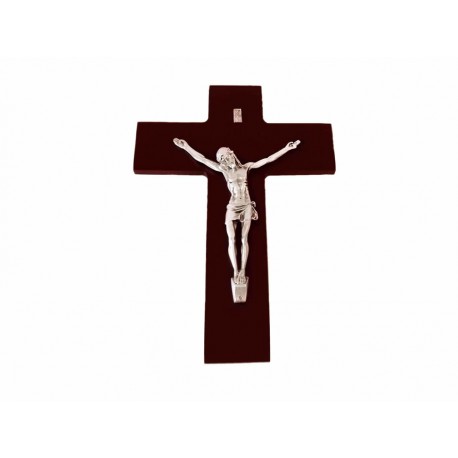 Vari Diseño Cruz con Cristo Consolador Chocolate CRU-846 - Envío Gratuito