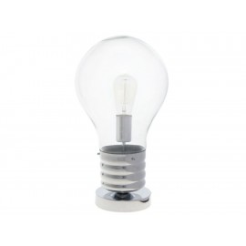 Bulbo Foco Edison Lámpara de Mesa Trendy Plata - Envío Gratuito