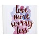 Love More Worry Less Litografía Moderna - Envío Gratuito