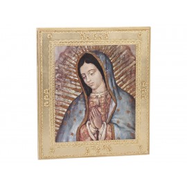 Religioso Cuadro Clásico Dorado Virgen De Guadalupe - Envío Gratuito