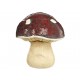 L-World Figura Decorativa Mushroom Cristal Rojo - Envío Gratuito