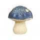 L-World Figura Decorativa Mushroom Cristal Azul - Envío Gratuito