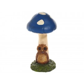 L-World Figura Decorativa Mushroom Búho Multicolor - Envío Gratuito