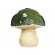 L-World Figura Decorativa Mushroom Cristal Verde - Envío Gratuito