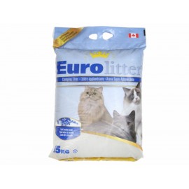 Arena para Gatos Eurolitter aroma lavanda 15 kg - Envío Gratuito