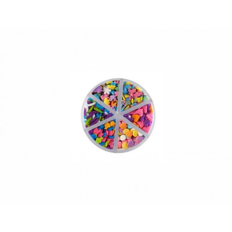 Wilton Confeti de Azúcar con 6 Figuras Multicolor - Envío Gratuito