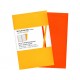 Cuaderno Volant Bolsillo Interior Rayas Amarillo y Naranja 2 Piezas