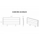 Cabecera matrimonial Dixy Cab Mat Biblos beige - Envío Gratuito