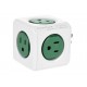 Adaptador PowerCube Allocacoc 4100GN USORPC verde - Envío Gratuito