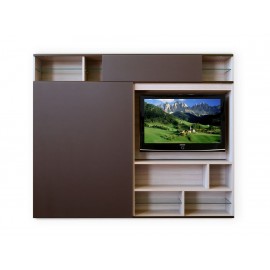 Mueble de TV Colombin Infinity F17 chocolate - Envío Gratuito