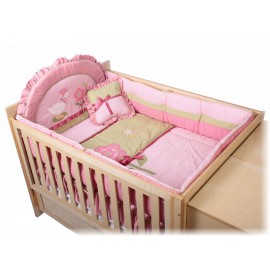 Carmen Patricia Juego de Cuna Flores Rosa - Envío Gratuito