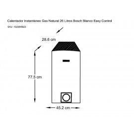 Calentador Bosch Easy blanco Control - Envío Gratuito