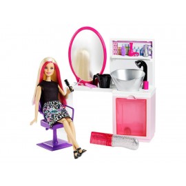 Set de Muñeca Barbie Salón Brillo Glam - Envío Gratuito
