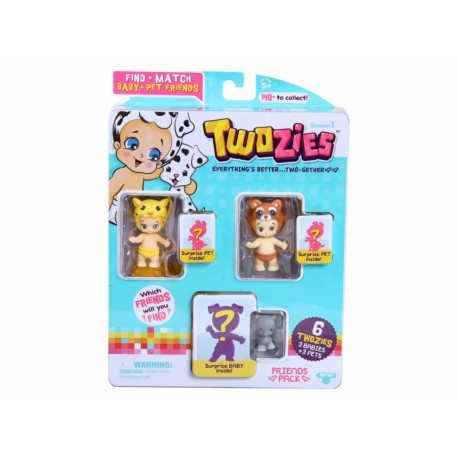 Bandai Twozies Season 1 Friends Pack - Envío Gratuito