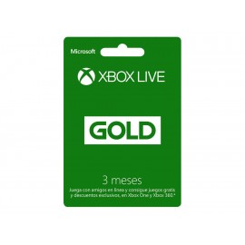 Xbox Live Tarjeta Gold 3 Meses - Envío Gratuito