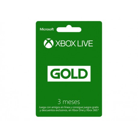 Xbox Live Tarjeta Gold 3 Meses - Envío Gratuito