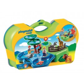 Playmobil 1.2.3 Zoo y Acuario Maletín - Envío Gratuito