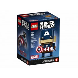 Figura armable BrickHeadz Marvel Lego Capitán América - Envío Gratuito
