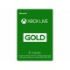 Tarjeta Xbox Live Gold 6 meses - Envío Gratuito