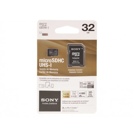 Sony Memoria Micro SD 32GB Clase 10 - Envío Gratuito