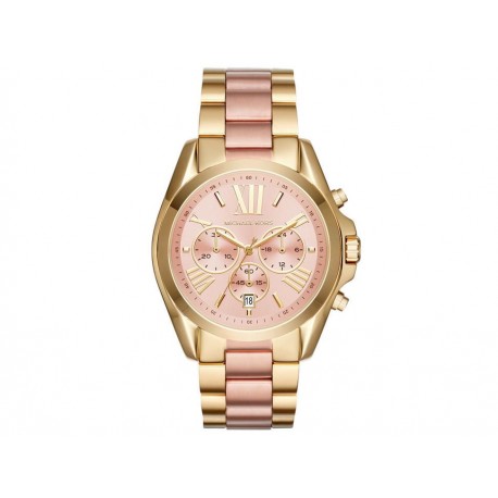 Michael Kors Bradshaw MK6359 Reloj para Dama Color Dorado/Rosa - Envío Gratuito