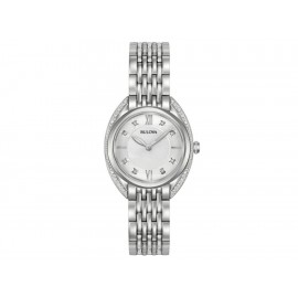 Bulova Diamonds 96R212 Reloj para Dama Color Acero - Envío Gratuito