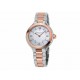 Reloj smartwatch para dama Frederique Constant Horological FC-281WH3ER2B plata/oro rosa