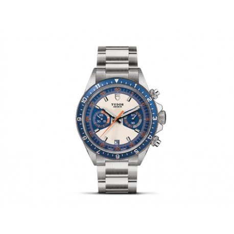 Tudor Heritage Chronograph Blue M70330B-0001 Reloj para Caballero Color Acero - Envío Gratuito