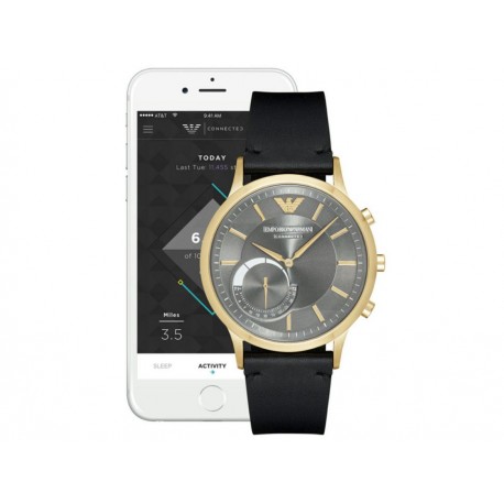 Reloj Smartwatch para caballero Emporio Armani Renato ART3006 negro - Envío Gratuito
