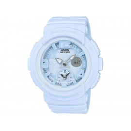 Casio Traveler BGA-190BC-2BCR Reloj para Dama Color Azul Claro - Envío Gratuito