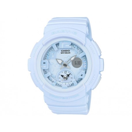 Casio Traveler BGA-190BC-2BCR Reloj para Dama Color Azul Claro - Envío Gratuito