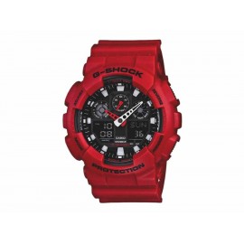 Casio G-Shock GA-100B-4ACR Reloj para Caballero Color Rojo - Envío Gratuito