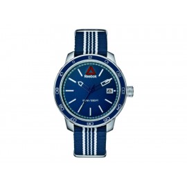 Reloj para caballero Reebok Forge 1.0 Nato RD-FOR-G3-S1NN-NW azul/blanco - Envío Gratuito