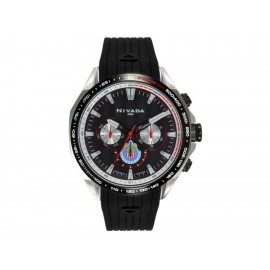 Reloj para caballero Nivada Fans Collection Club Deportivo Guadalajara Chivas NP17313GDL negro - Envío Gratuito