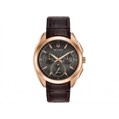Bulova 97A124 CURV Reloj para Caballero Color Café - Envío Gratuito