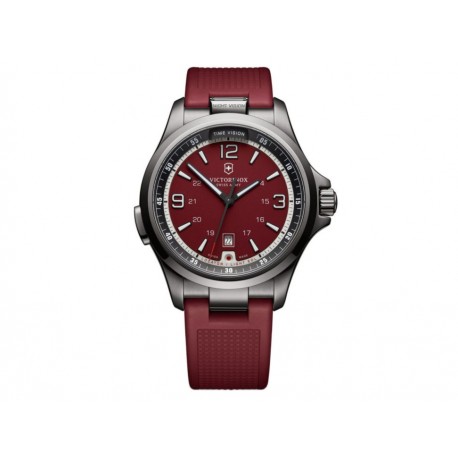 Victorinox Night Vision 241717 Reloj Fino para Caballero Color Rojo - Envío Gratuito