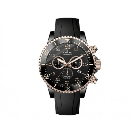 Reloj para caballero Edox Chronorrally-S 10227 37RCA NBR negro - Envío Gratuito