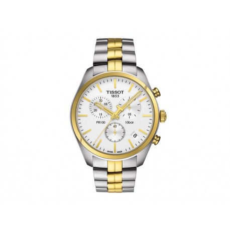 Tissot PR 100 Classic T1014172203100 Reloj para Caballero Color Acero - Envío Gratuito