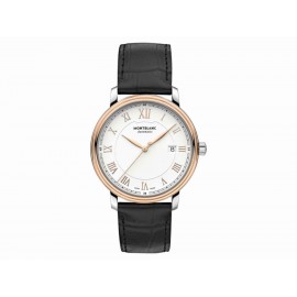 Montblanc Tradition Date Automatic 114336 Reloj para Caballero Color Negro - Envío Gratuito