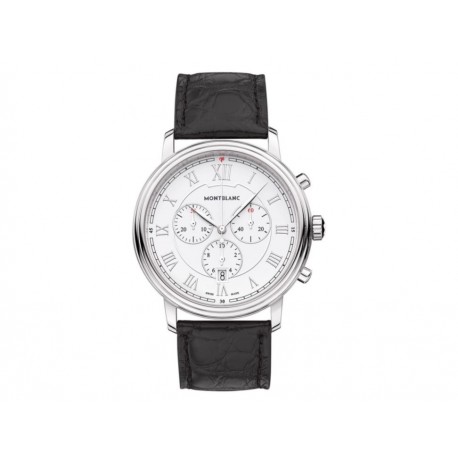 Montblanc Tradition Chronograph 114339 Reloj para Caballero Color Negro - Envío Gratuito