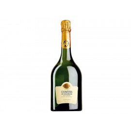 Estuche con Champagne Taittinger Comtes 750 ml + 4 Copas - Envío Gratuito